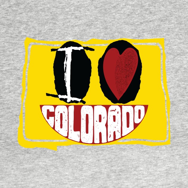 I Love Colorado Smiling Happy Face by pelagio